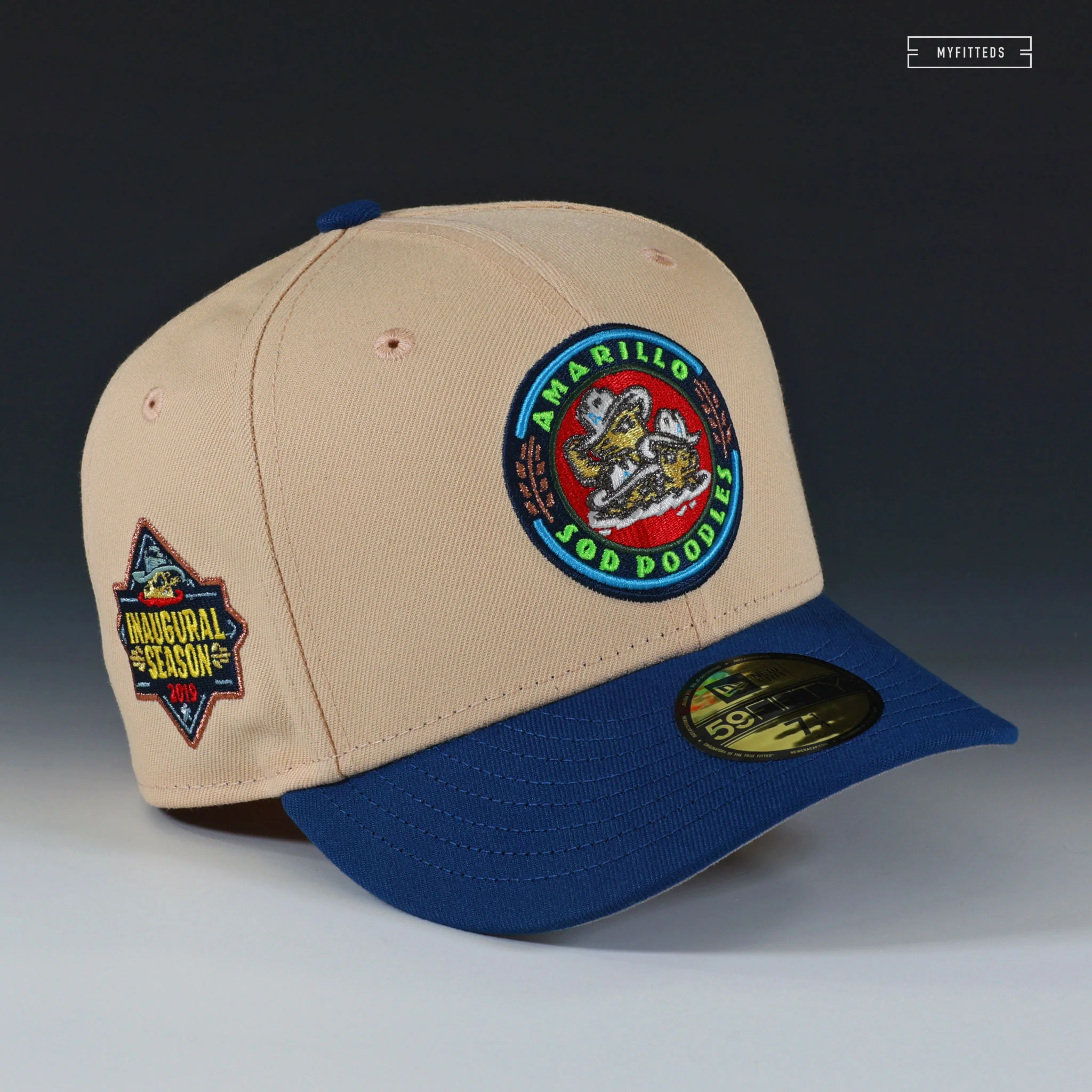 AMARILLO SOD POODLES 2019 INAUGURAL SEASON "SCOUT PACK" NEW ERA FITTED CAP - Image 3