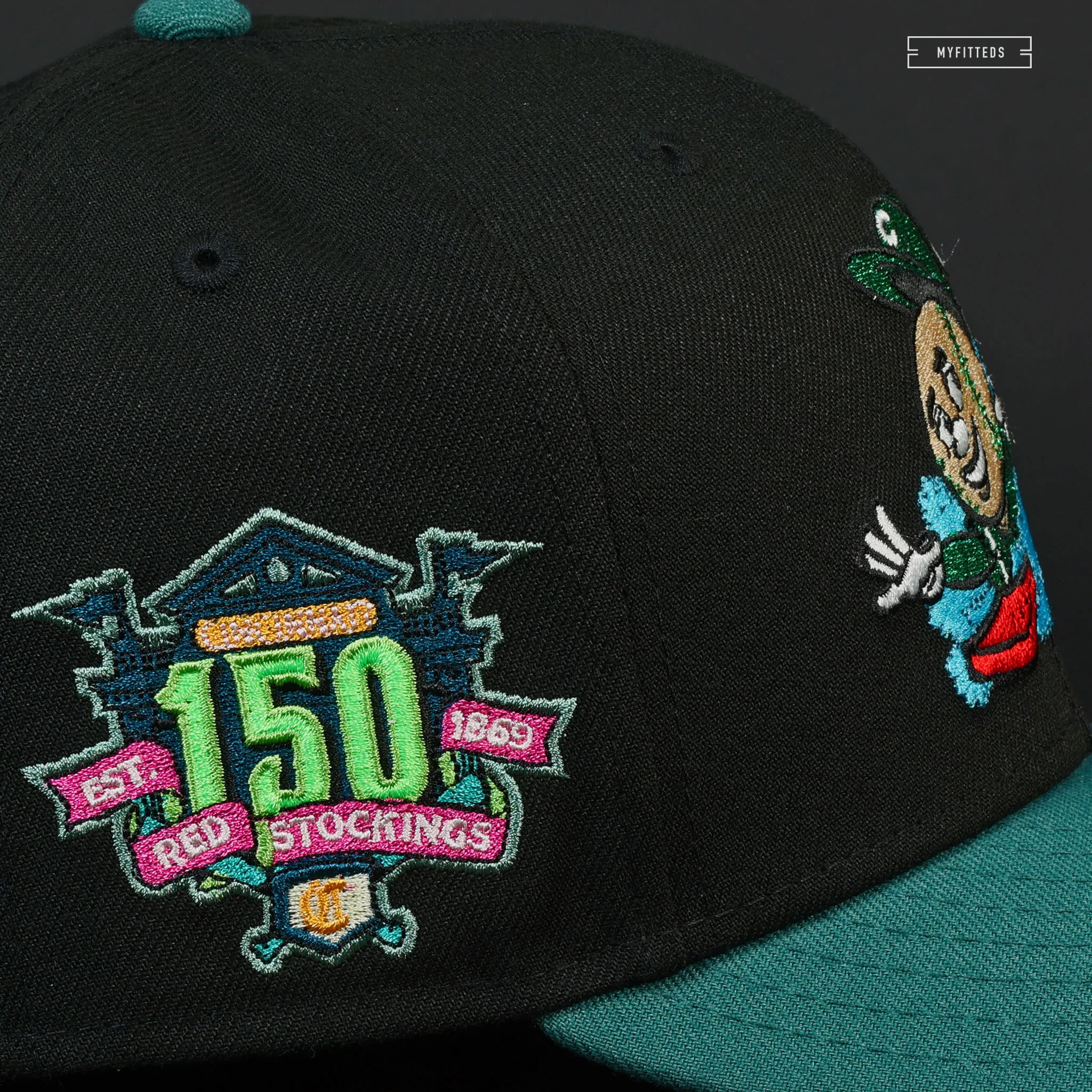 CINCINNATI REDS 150TH ANNIVERSARY LUIGI'S MANSION INSPIRED NEW ERA FITTED CAP - Image 5