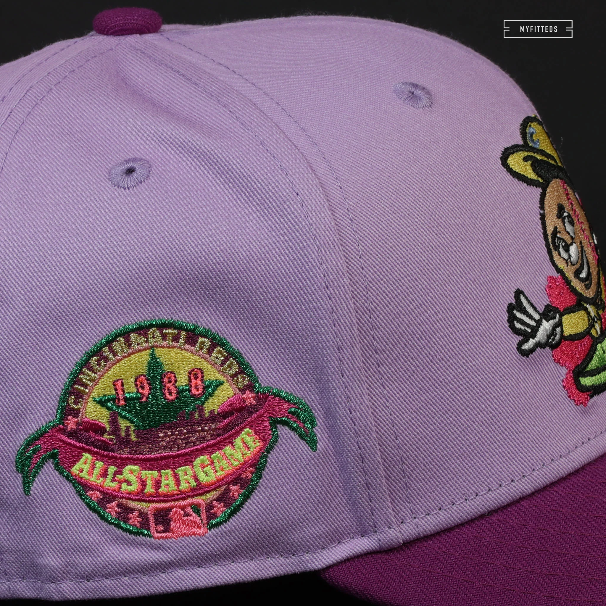 CINCINNATI REDS 1988 ALL STAR GAME WARIO INSPIRED NEW ERA FITTED CAP - Image 5