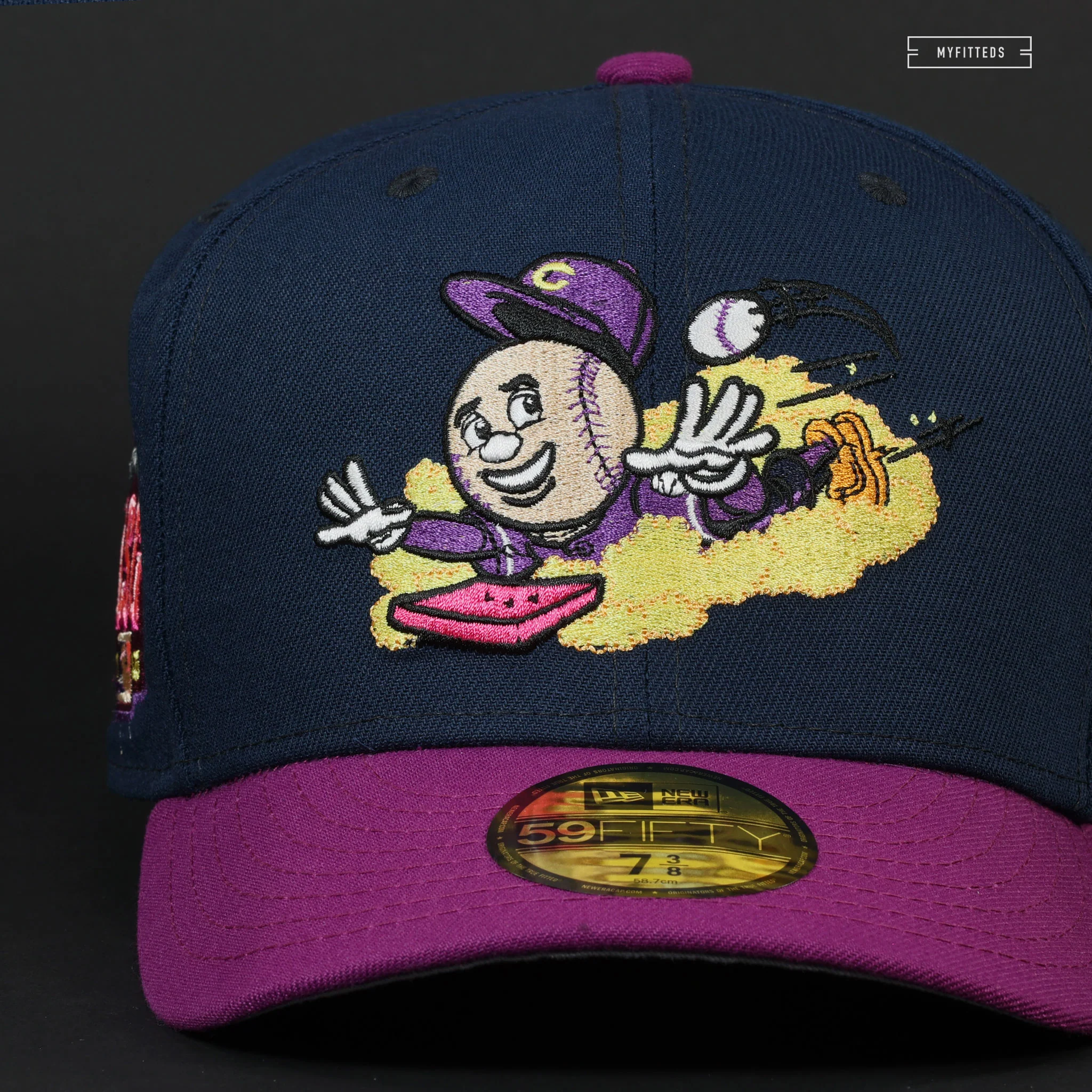 CINCINNATI REDS 2015 ALL STAR GAME ALTERNATE WALUIGI INSPIRED NEW ERA FITTED CAP - Image 4