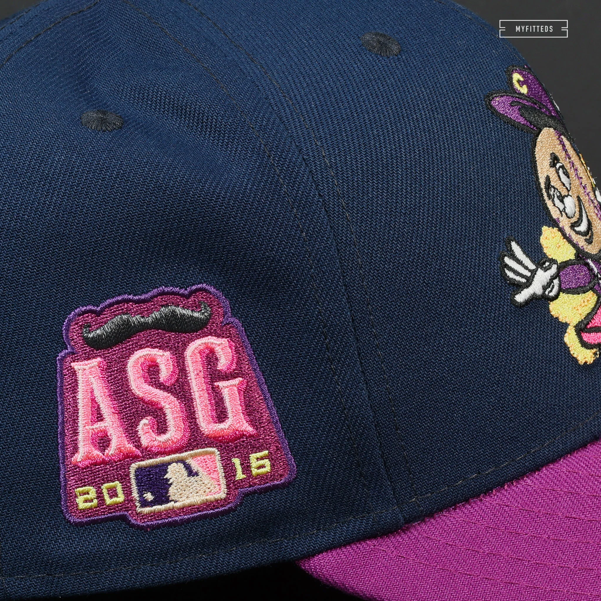 CINCINNATI REDS 2015 ALL STAR GAME ALTERNATE WALUIGI INSPIRED NEW ERA FITTED CAP - Image 6
