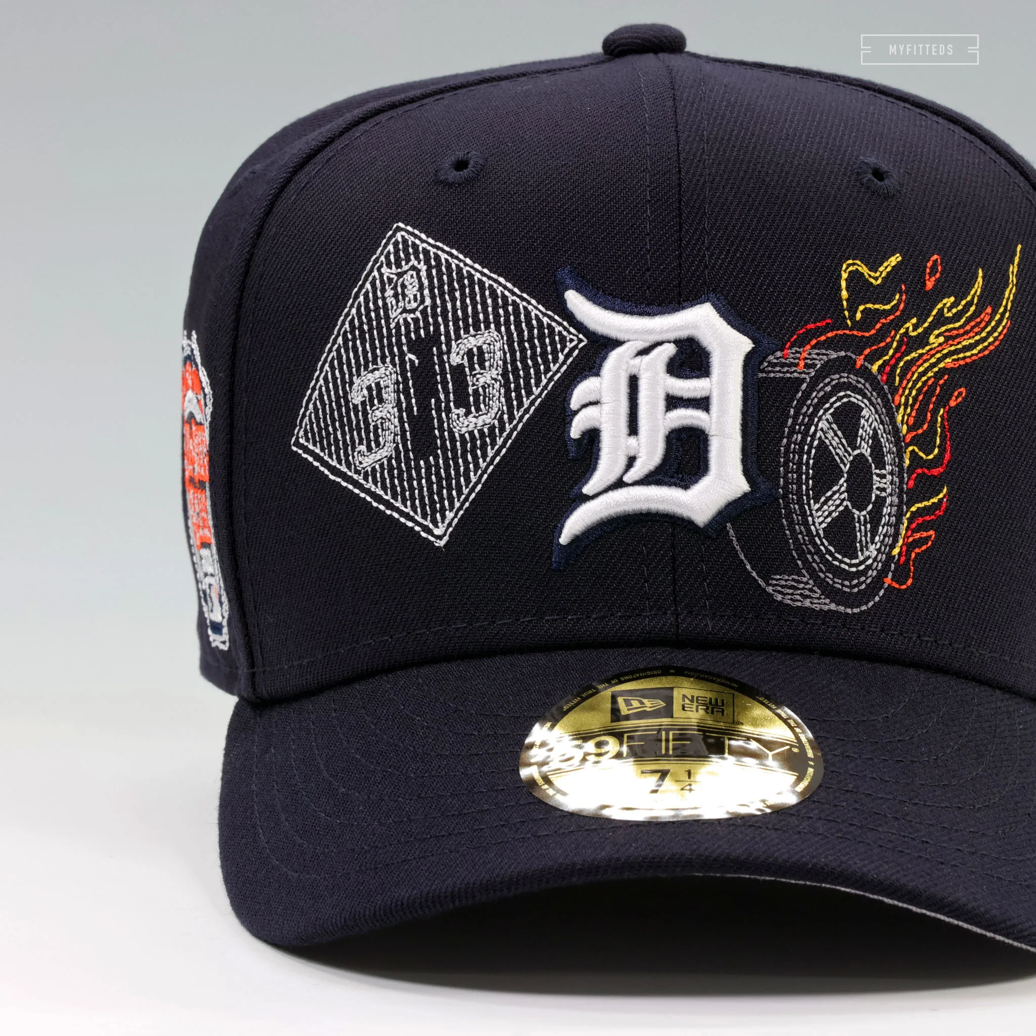DETROIT TIGERS 2005 MLB ALL-STAR GAME CITY HIGHLIGHTS NEW ERA FITTED CAP - Image 3