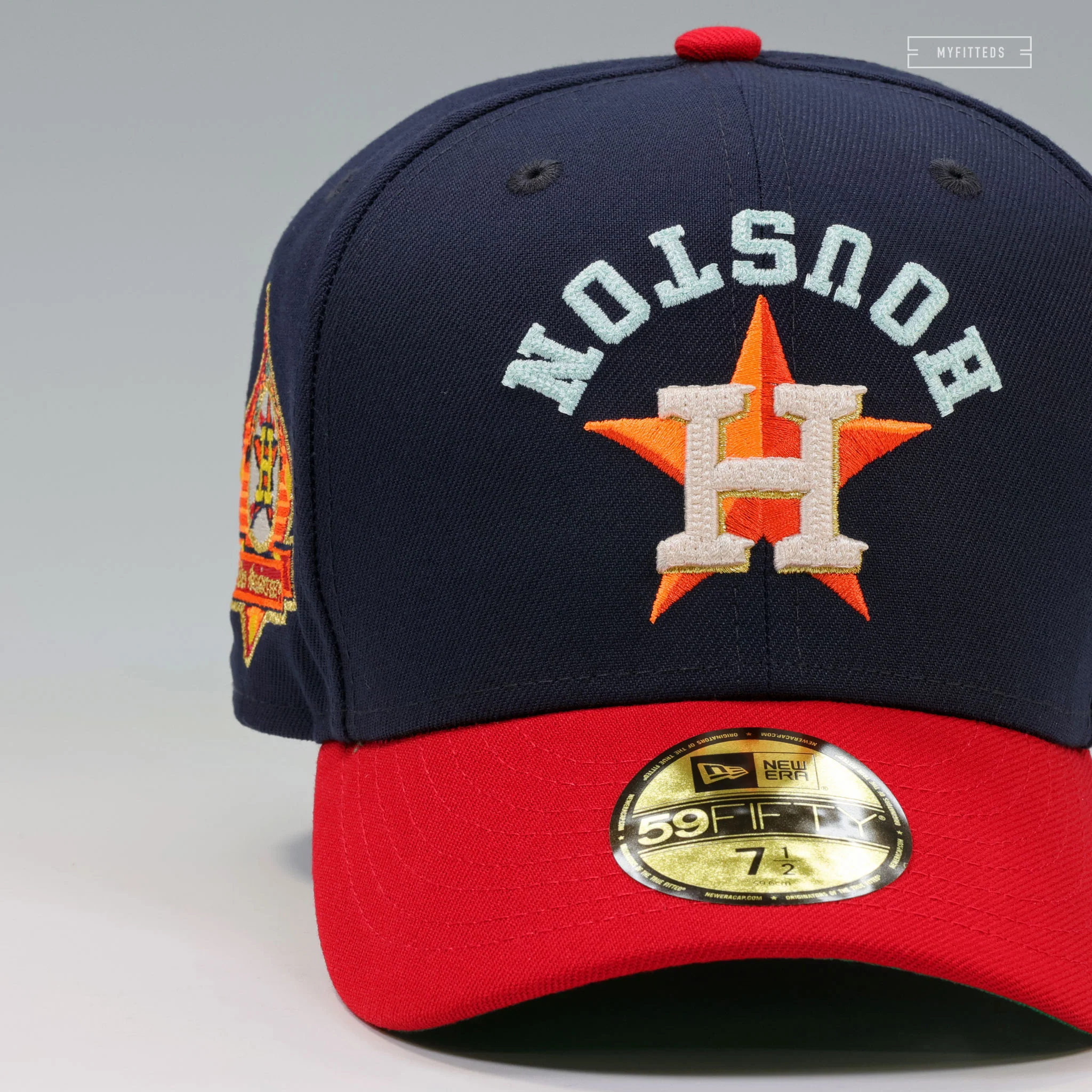 HOUSTON ASTROS 1962-1986 25TH SILVER ANNIVERSARY KATE'S JACKET INSPIRED NEW ERA FITTED CAP - Image 3