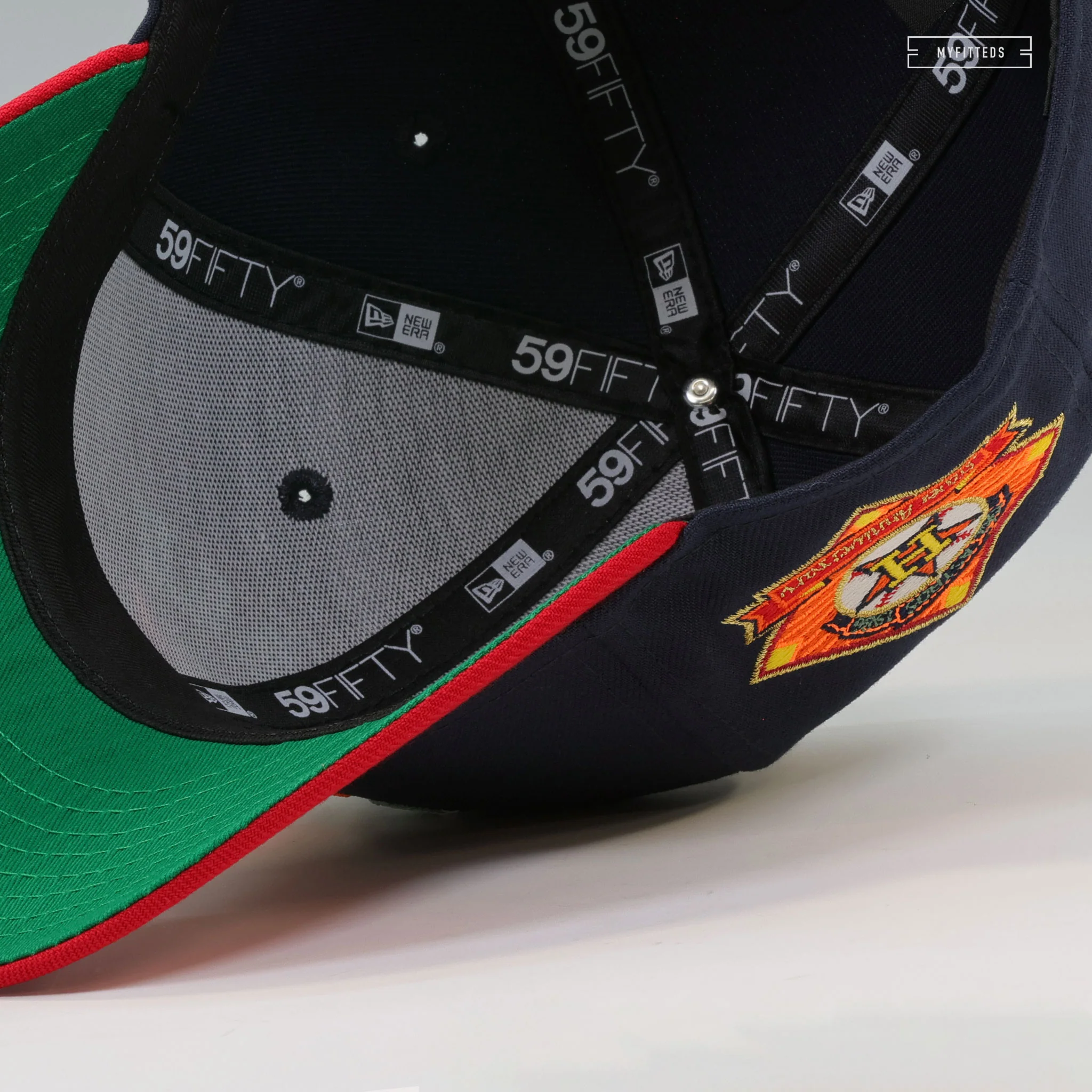 HOUSTON ASTROS 1962-1986 25TH SILVER ANNIVERSARY KATE'S JACKET INSPIRED NEW ERA FITTED CAP - Image 7