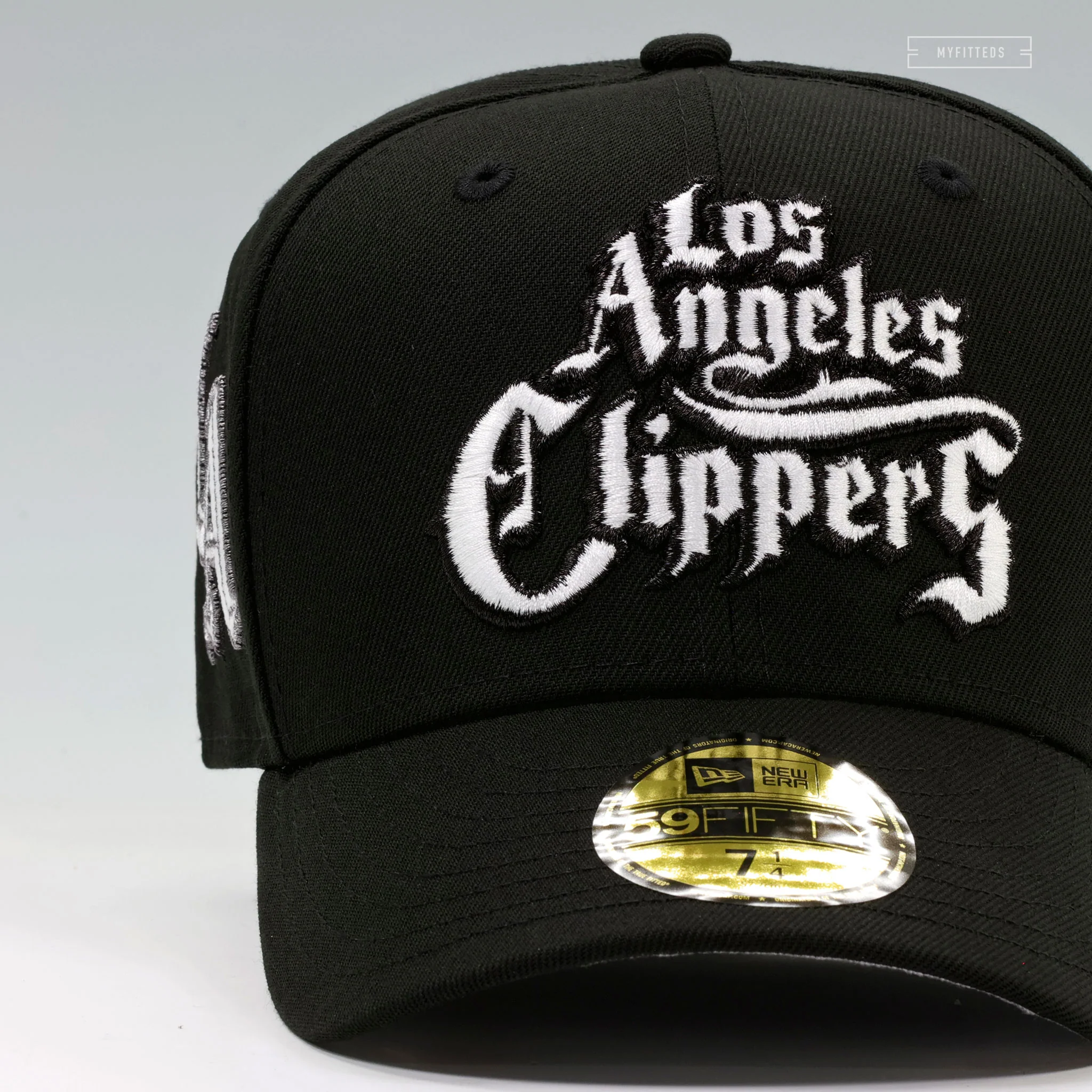 LOS ANGELES CLIPPERS OLDE ENGLISH GRAND THEFT AUTO INSPIRED NEW ERA FITTED CAP - Image 3