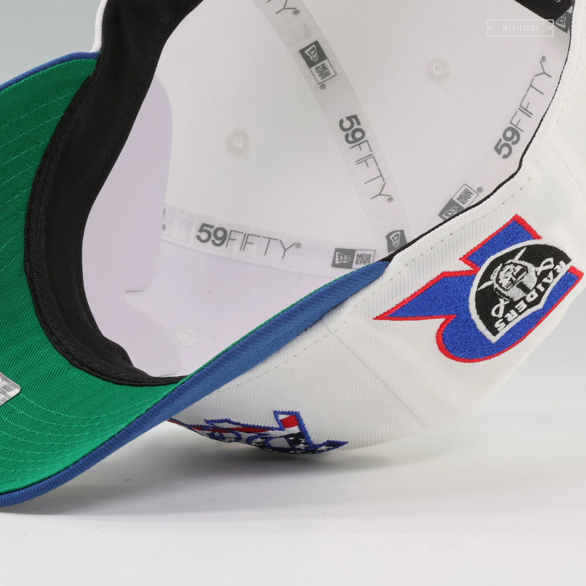 LOS ANGELES RAIDERS RAIDER NATION AMERICAN GLADIATORS INSPIRED NEW ERA FITTED CAP - Image 7