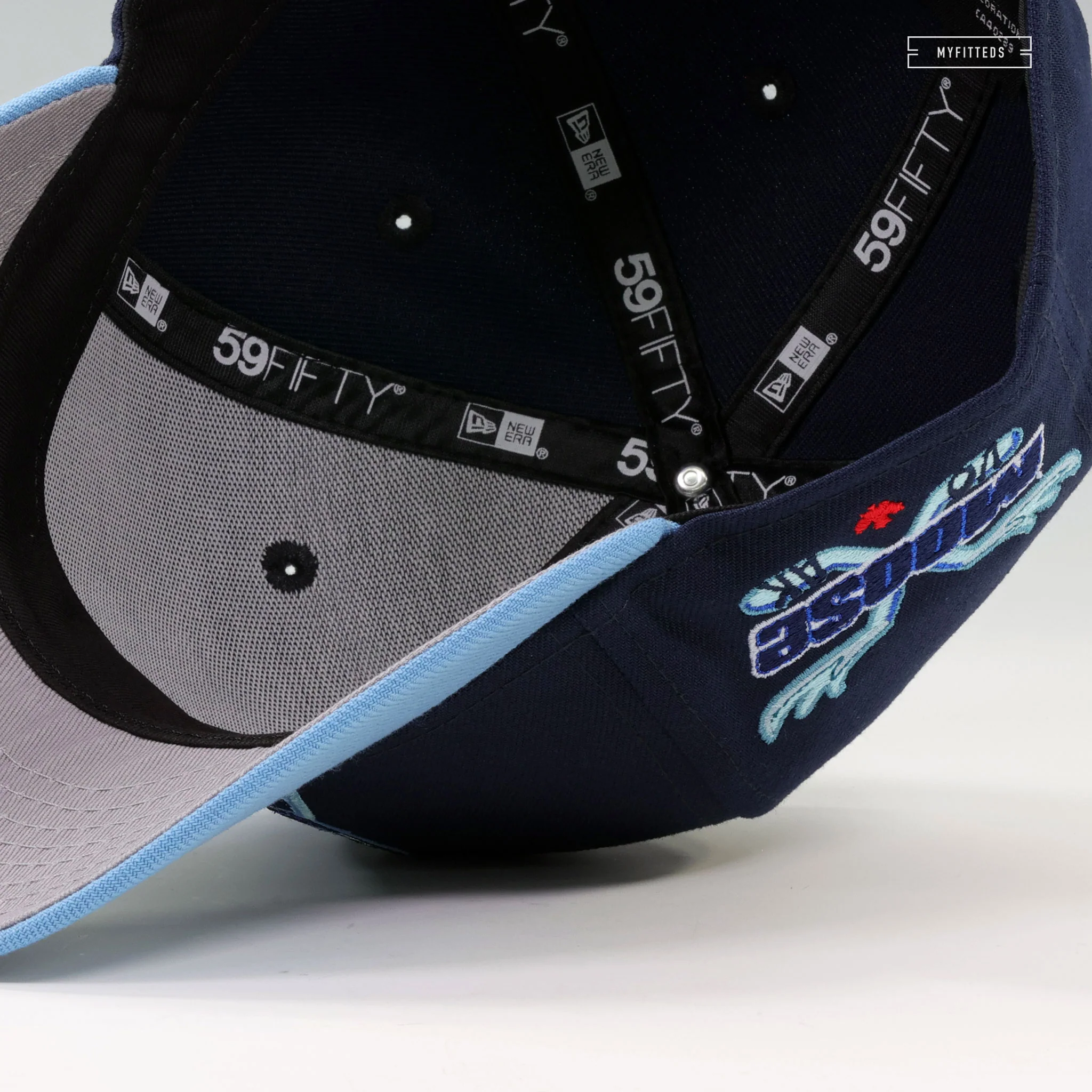 MANITOBA MOOSE RETRO CROSS MOOSE HORN HOCKEY STICKS UNC COLORWAY NEW ERA CAP - Image 7