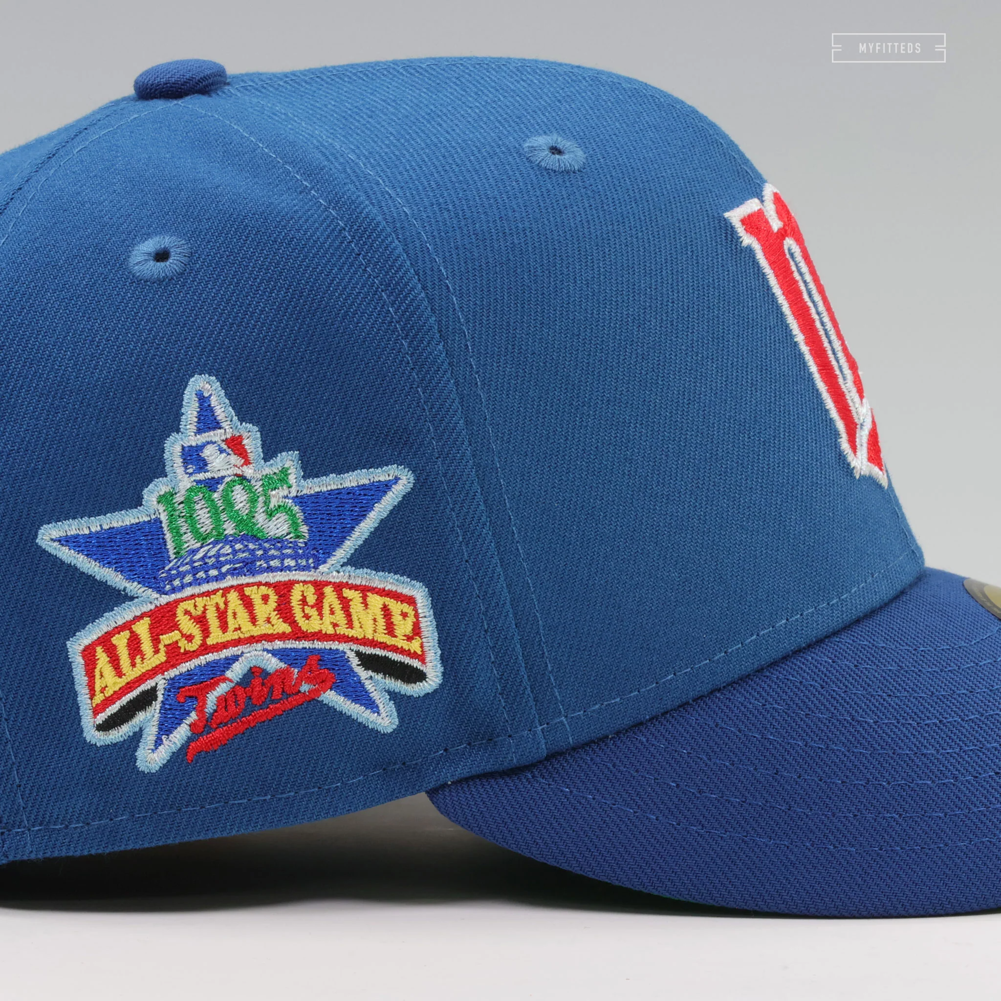 MINNESOTA TWINS 1985 MLB ALL-STAR GAME RETRO VINTAGE TWO TONE NEW ERA FITTED CAP - Image 6