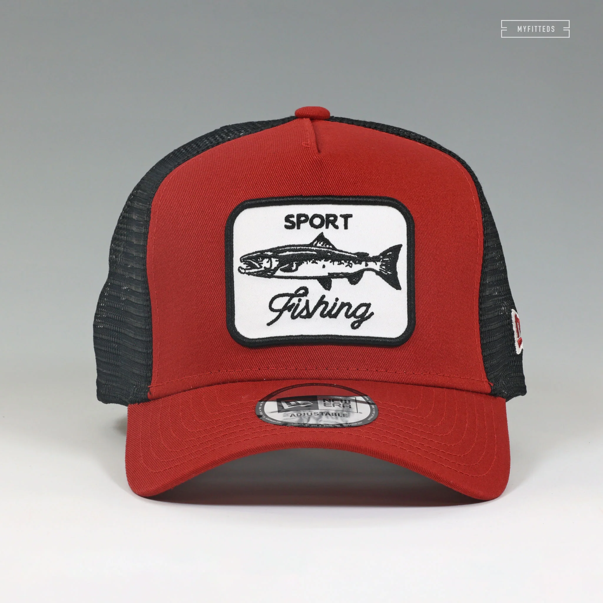 NEW ERA CAP CHARRED CLAY SPORT FISHING 9FORTY A-FRAME TRUCKER MESH SNAPBACK - Image 3