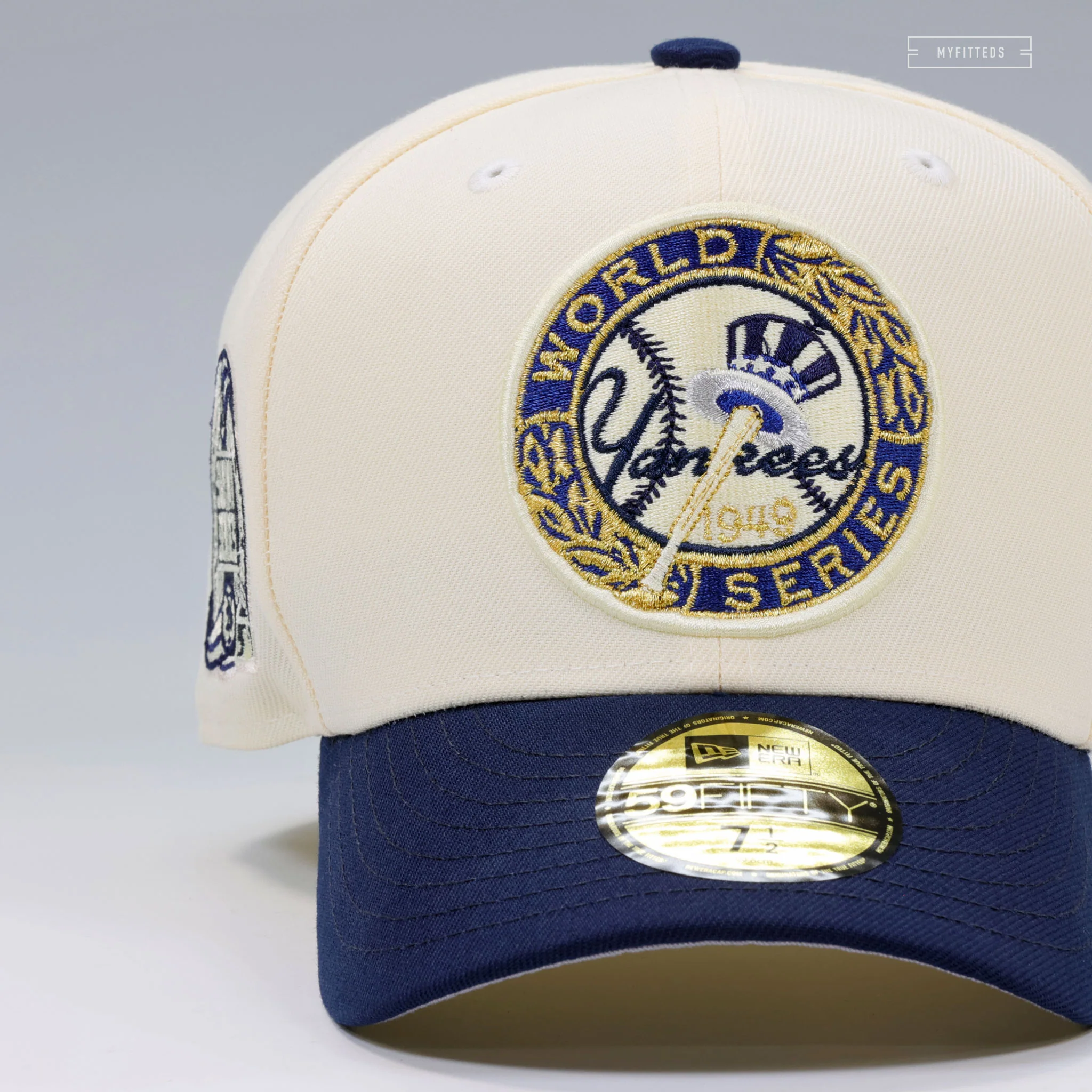 NEW YORK YANKEES 1949 WORLD SERIES 2000 WORLD SERIES AIMÉ LEON DORE INSPIRED NEW ERA FITTED CAP - Image 3
