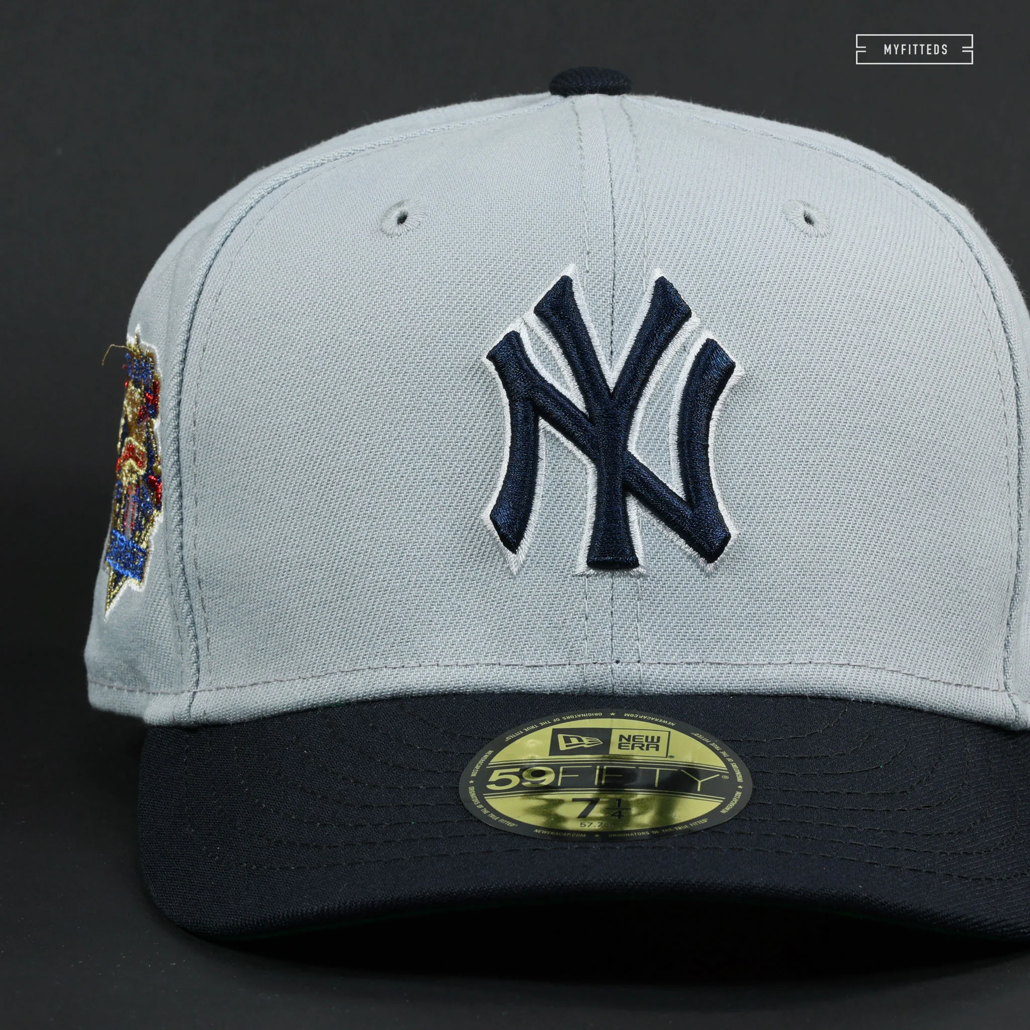 NEW YORK YANKEES 2001 ROAD JERSEY AL CENTENNIAL CHARTER MEMBER NEW ERA HAT - Image 3