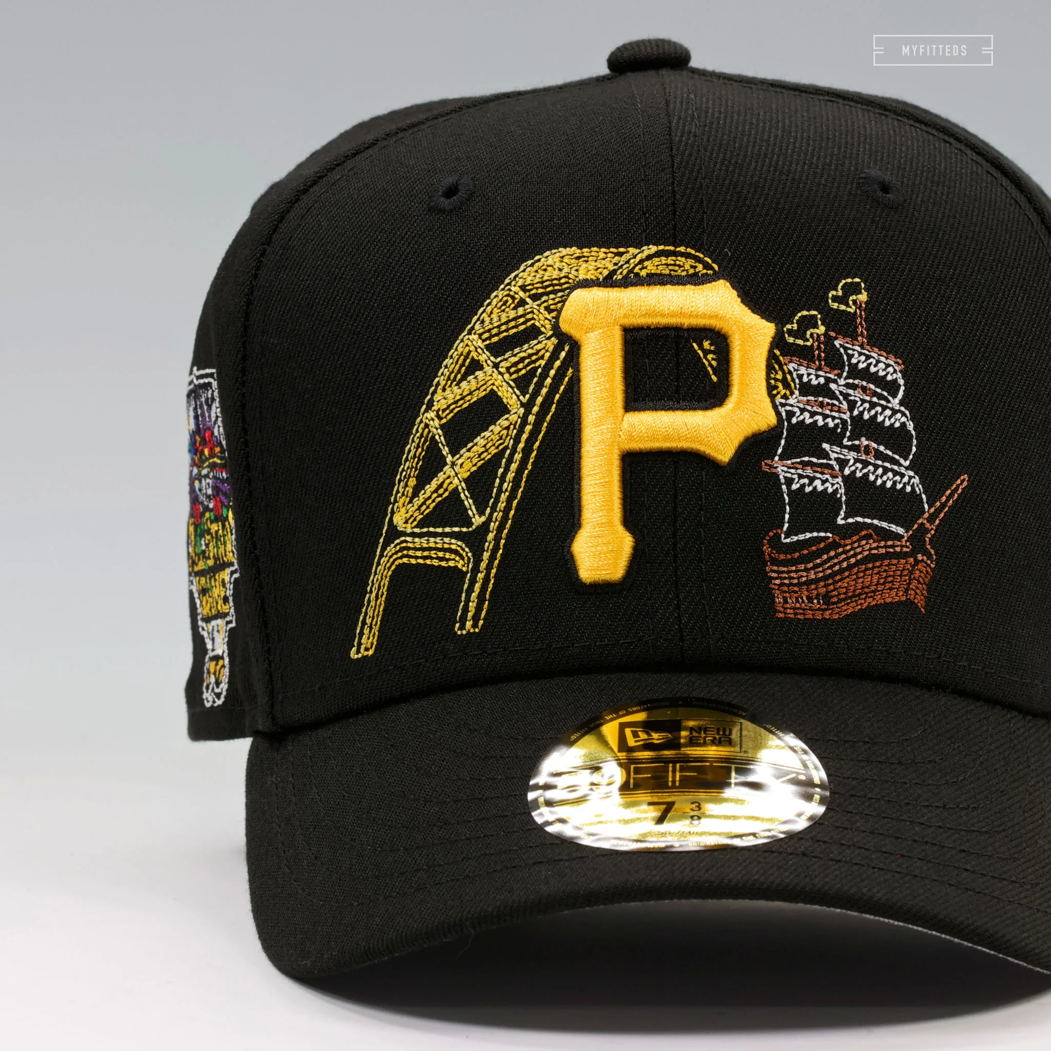 PITTSBURGH PIRATES 2006 MLB ALL-STAR GAME CITY HIGHLIGHTS NEW ERA FITTED CAP - Image 3