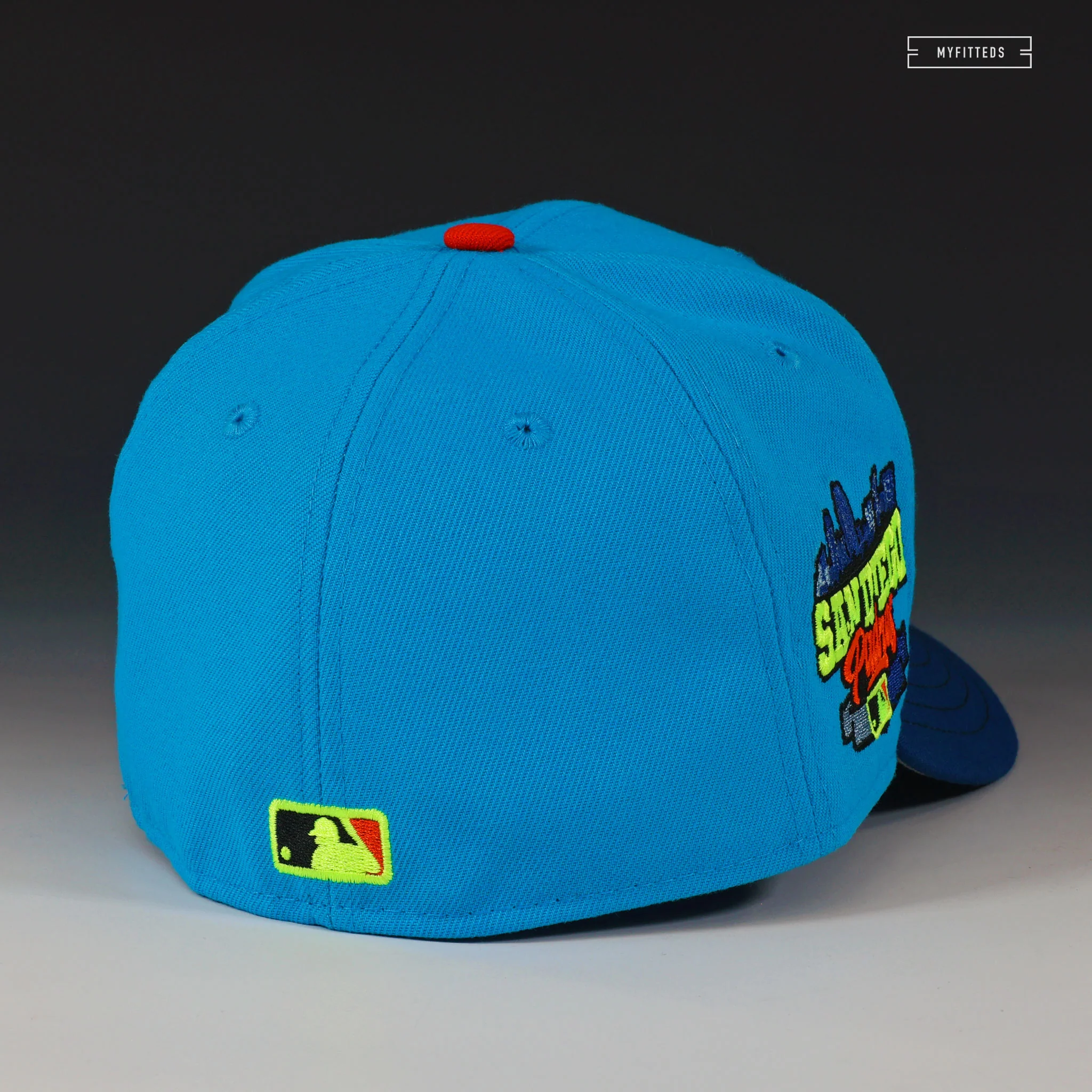 SAN DIEGO PADRES GRAFFITI "SKATE OR DIE SB INSPIRED" NEW ERA FITTED CAP - Image 4