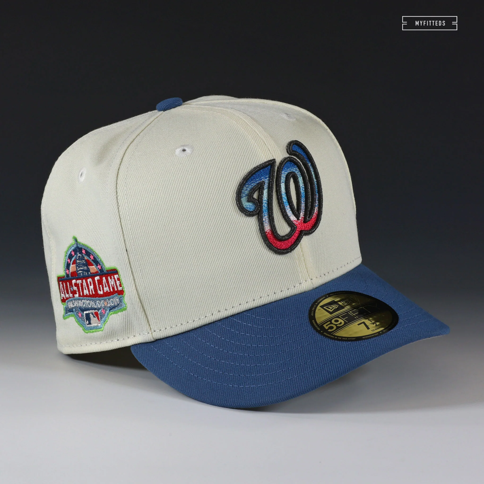 WASHINGTON NATIONALS 2018 ALL STAR GAME SUPER MARIO WONDER CARDS INSPIRED NEW ERA FITTED HAT - Image 3