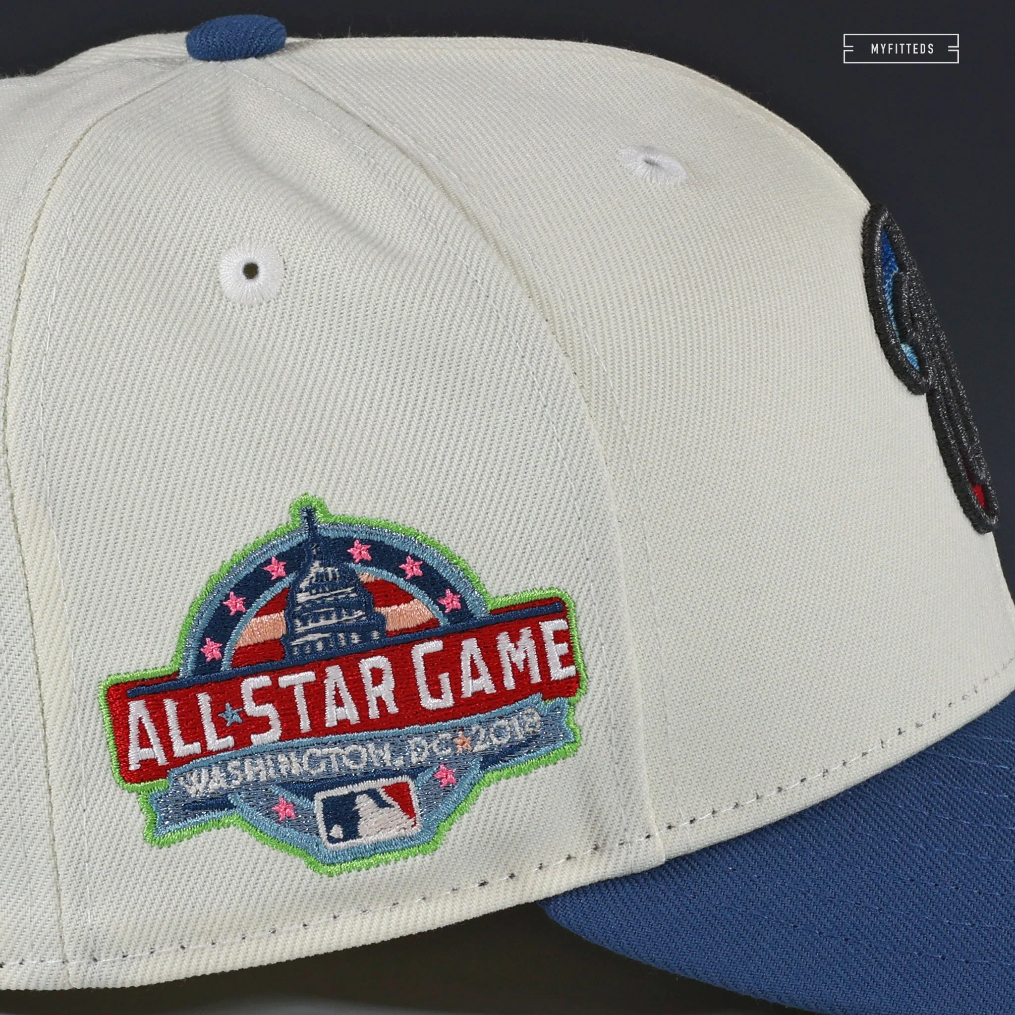 WASHINGTON NATIONALS 2018 ALL STAR GAME SUPER MARIO WONDER CARDS INSPIRED NEW ERA FITTED HAT - Image 5